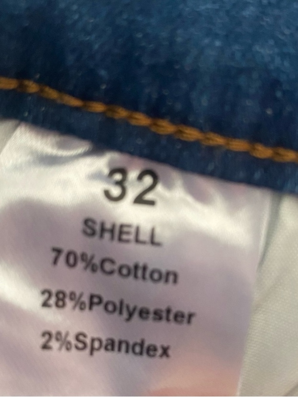 Rise Skinny NWOT Cowboy Blue Denim Skinny Jeans, Sz 32 - Picture 6 of 7